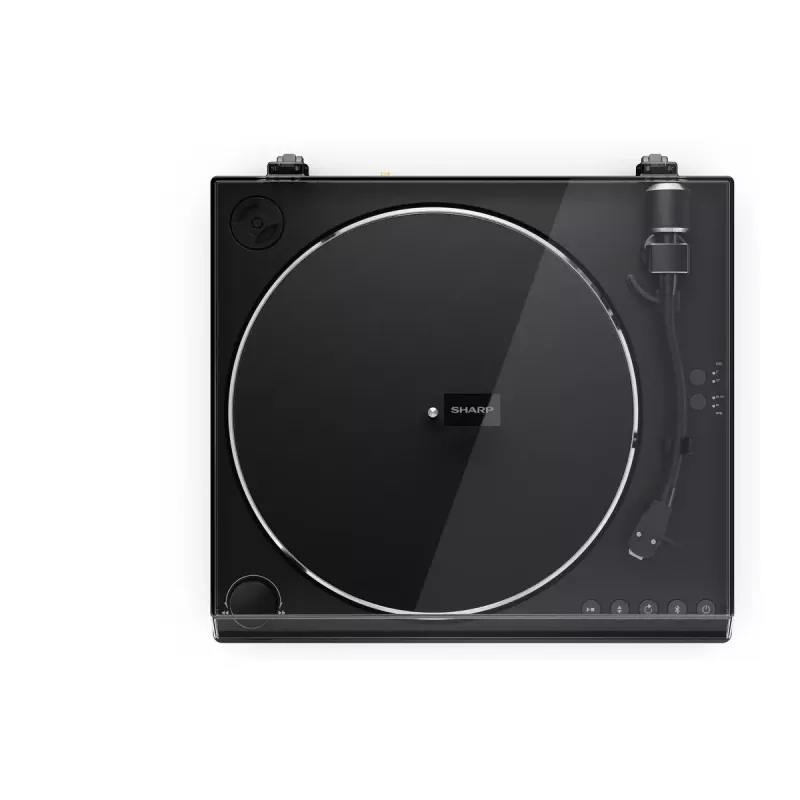 Platenspeler Sharp RP-TT100 zwart direct aangedreven met USB-uitgang voor digitale opname