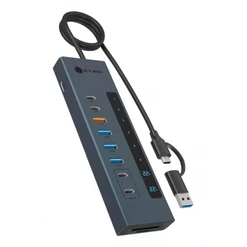 ICY BOX 11-in-1 USB Type-C-hub met kaartlezer en PD