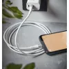 Intenso A315C 7901102 USB-A-naar-USB-C-kabel, USB 2.0, 3 A, PD tot 60 W, nylon, 1,5 m, wit