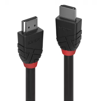 Lindy 0,5 m High Speed HDMI-kabel, Black Line