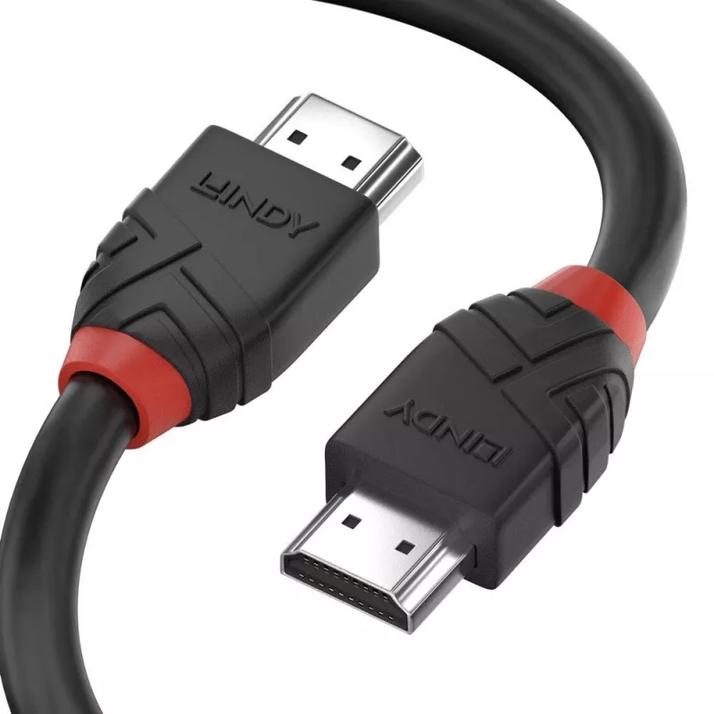 Lindy 0,5 m High Speed HDMI-kabel, Black Line
