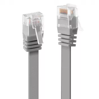Lindy 3m Cat.6 U/UTP platte netwerkkabel, grijs