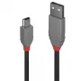 Lindy 5m USB 2.0 Type-A-naar-Mini-B-kabel, Anthra Line