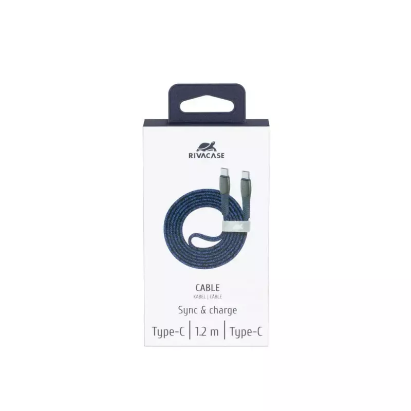 USB-kabel Rivacase PS6105 BL12 USB 2.0 1,2 m USB-C blauw