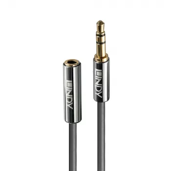 Lindy 1m 3,5 mm verleng-audiokabel, Cromo Line