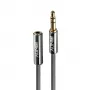 Lindy 1m 3,5 mm verleng-audiokabel, Cromo Line