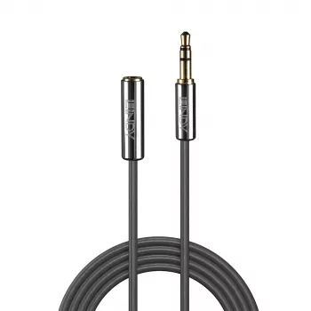 Lindy 1m 3,5 mm verleng-audiokabel, Cromo Line