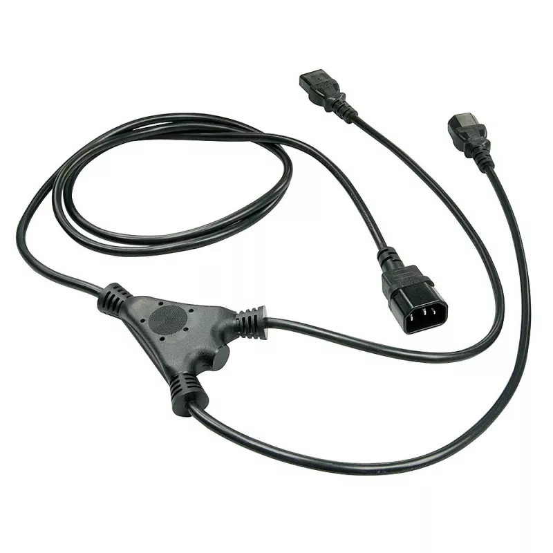 Lindy 1m IEC-splitterkabel IEC C14 naar 2 x IEC C13