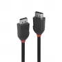 Lindy 0,5m DisplayPort 1.2-kabel, Black Line
