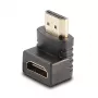 Lindy HDMI-bus naar HDMI-stekker 90° haakse adapter - naar beneden