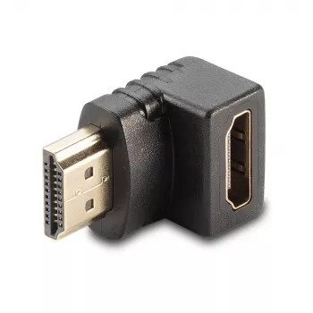 Lindy HDMI-bus naar HDMI-stekker 90° haakse adapter - naar beneden