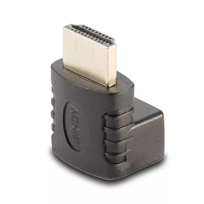 Lindy HDMI-bus naar HDMI-stekker 90° haakse adapter - naar beneden