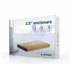 HDD-behuizing Gembird EE2-U3S-3-GL voor 2,5-inch SATA-harde schijven, één bay, USB 3.0, goud