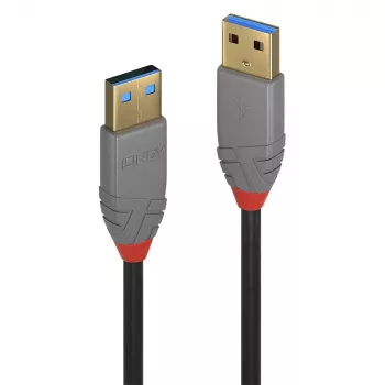 USB-kabel Lindy 5m USB 3.2 Type-A-kabel 5Gbit/s Anthra Line