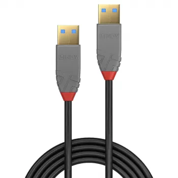 USB-kabel Lindy 5m USB 3.2 Type-A-kabel 5Gbit/s Anthra Line