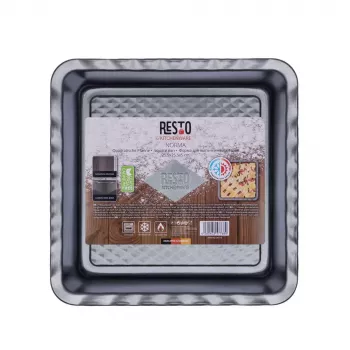 Lasagne-ovenschaal Resto Kitchenware 96115 rechthoekig koolstofstaal 255x255x50 mm