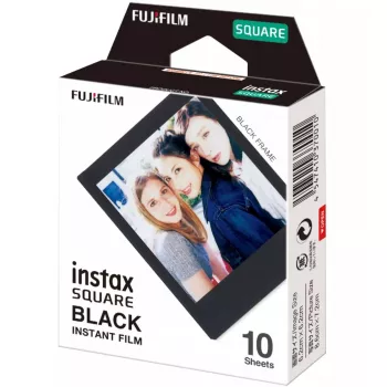 Sofortbildfilm Fujifilm Instax Square zwart frame