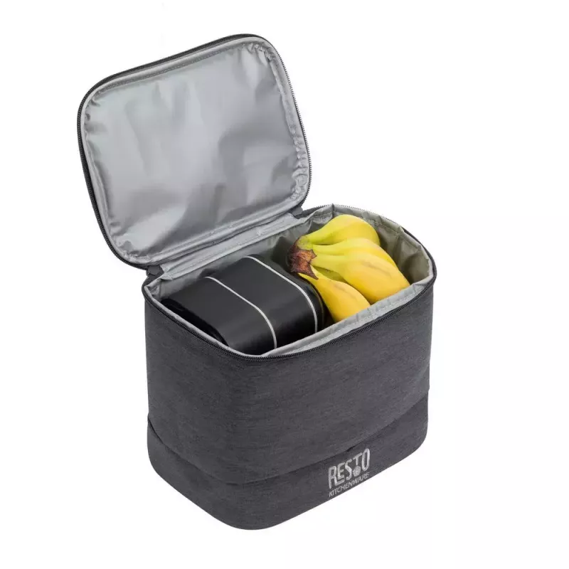 Lunchtas RESTO 5503 — 6 L inhoud, grijs, PEVA & polyester, compact 190×150 mm