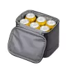 Lunchtas RESTO 5503 — 6 L inhoud, grijs, PEVA & polyester, compact 190×150 mm