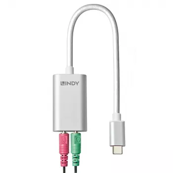USB Type-C naar audio-converter Lindy 42711