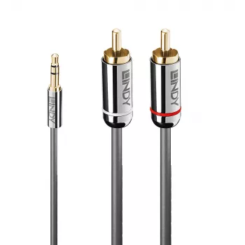 Lindy 10m 3,5mm naar cinch audiokabel, Cromo Line