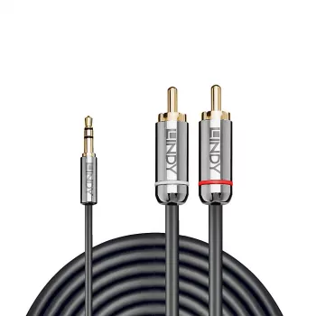 Lindy 10m 3,5mm naar cinch audiokabel, Cromo Line