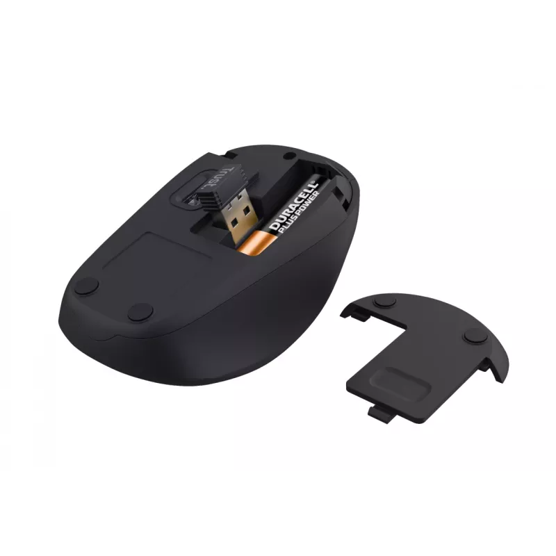 Trust Yvi+ muis office rechtshandig RF draadloos optisch 1600 DPI