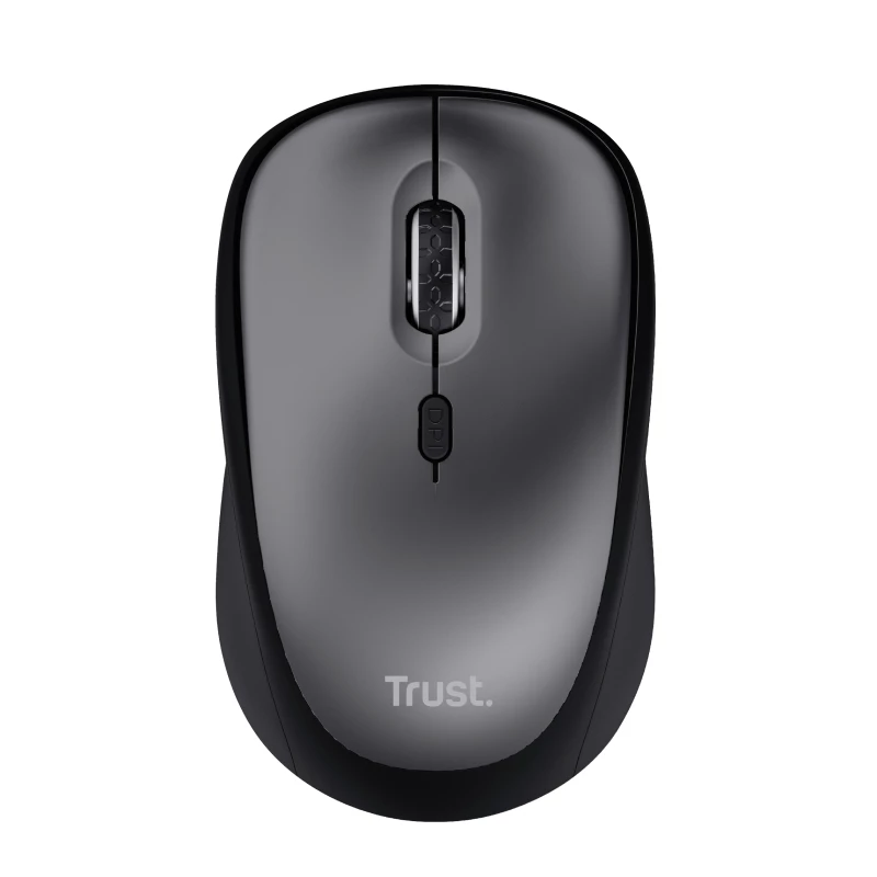 Trust Yvi+ Silent draadloze muis, rechtshandig, optisch, RF draadloos, 1600 DPI, zwart