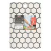 Snijplank Resto Kitchenware 95403 rechthoekig kunststof grijs wit