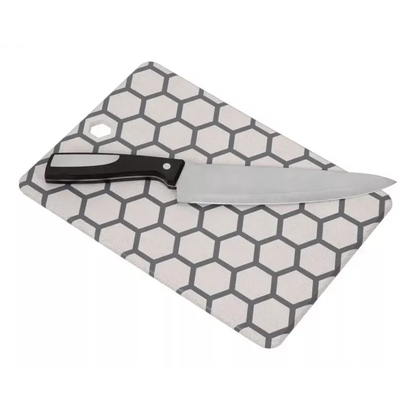Snijplank Resto Kitchenware 95403 rechthoekig kunststof grijs wit
