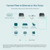 TP-Link 10/100 Mbit/s RJ45 naar 100 Mbit/s singlemode SC WDM bidirectionele mediaconverter