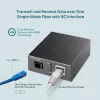 TP-Link 10/100 Mbit/s RJ45 naar 100 Mbit/s singlemode SC WDM bidirectionele mediaconverter