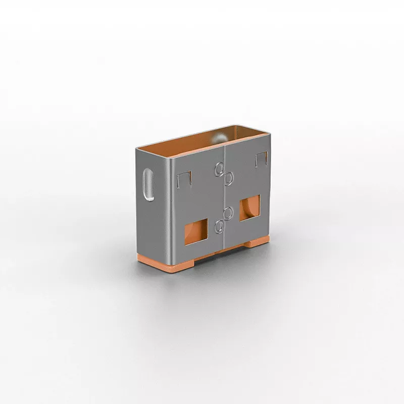Lindy USB-poortblokkering (zonder sleutel) - 10-pack, kleurcode: oranje