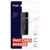 Trust Nanga 21935 kaartlezer, USB 3.1 Gen 1, Type-A, SD/microSD/MS, zwart