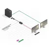 Lindy 41006 actieve DisplayPort-naar-VGA-converter, 0,15 m, zwart