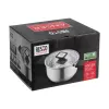 Resto Kitchenware Anser ronde kookpan 2,5 l, zwart, roestvrij staal