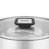 Resto Kitchenware Anser ronde kookpan 2,5 l, zwart, roestvrij staal