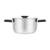 Resto Kitchenware Anser ronde kookpan 2,5 l, zwart, roestvrij staal