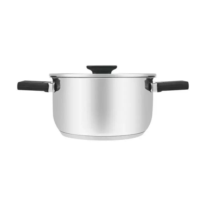 Resto Kitchenware Anser ronde kookpan 2,5 l, zwart, roestvrij staal