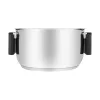 Resto Kitchenware Anser ronde kookpan 2,5 l, zwart, roestvrij staal