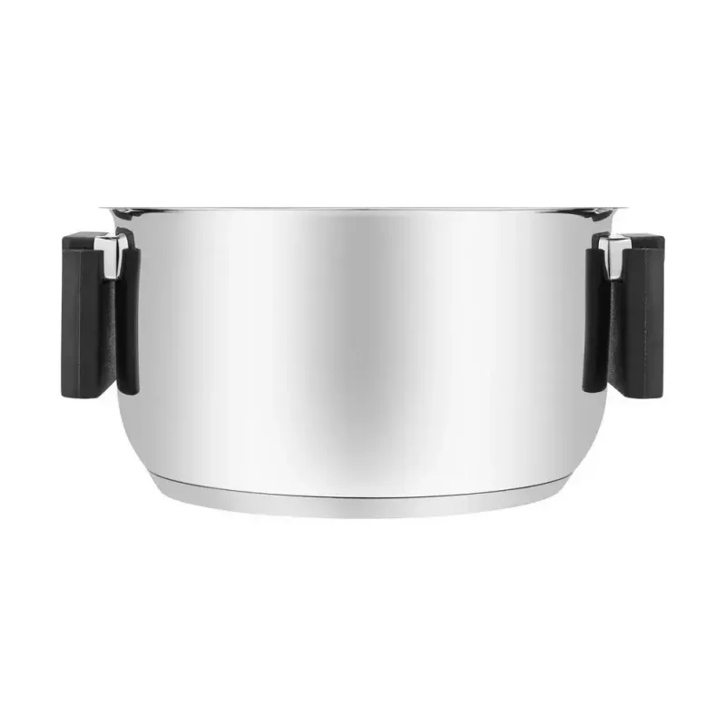 Resto Kitchenware Anser ronde kookpan 2,5 l, zwart, roestvrij staal