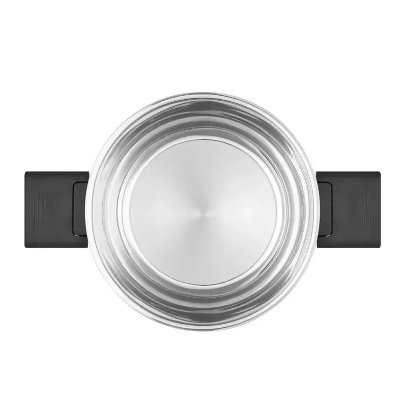 Resto Kitchenware Anser ronde kookpan 2,5 l, zwart, roestvrij staal