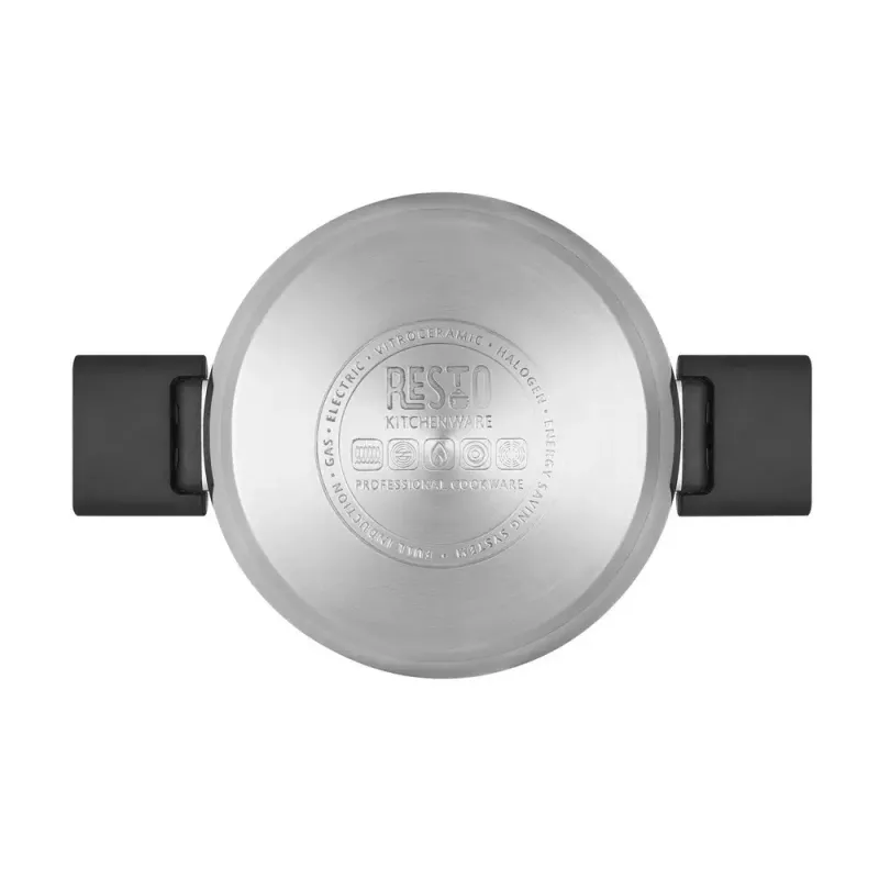 Resto Kitchenware Anser ronde kookpan 2,5 l, zwart, roestvrij staal
