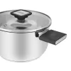 Resto Kitchenware Anser ronde kookpan 2,5 l, zwart, roestvrij staal