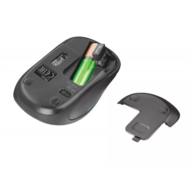 Trust Yvi FX muis office dubbelhandig RF draadloos optisch 1600 DPI