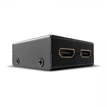 Lindy 2-poorts HDMI 18G bi-directionele schakelaar, HDMI, metaal, zwart, 60 Hz, 18 Gbit/s, 3840 x 2160 pixel