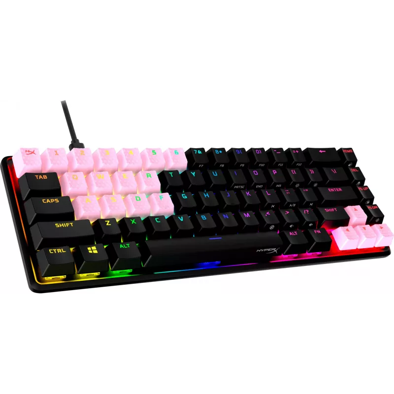Toetsenbordkap HyperX Rubber Keycaps gaming-accessoireset Roze US-layout voor HyperX en Cherry MX-stijl schakelaars