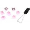 Toetsenbordkap HyperX Rubber Keycaps gaming-accessoireset Roze US-layout voor HyperX en Cherry MX-stijl schakelaars