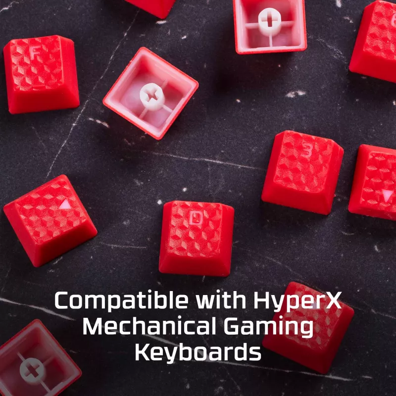 Toetsenbordkap HyperX Rubber Keycaps gaming-accessoireset Roze US-layout voor HyperX en Cherry MX-stijl schakelaars