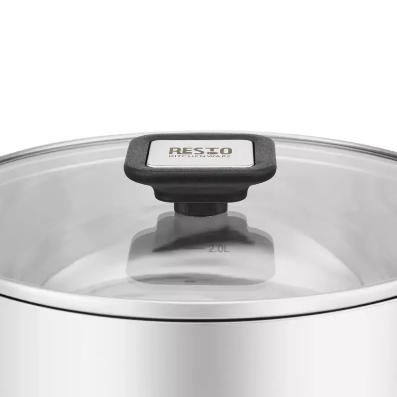 Resto Kitchenware Anser 3,2 L ronde zwarte RVS